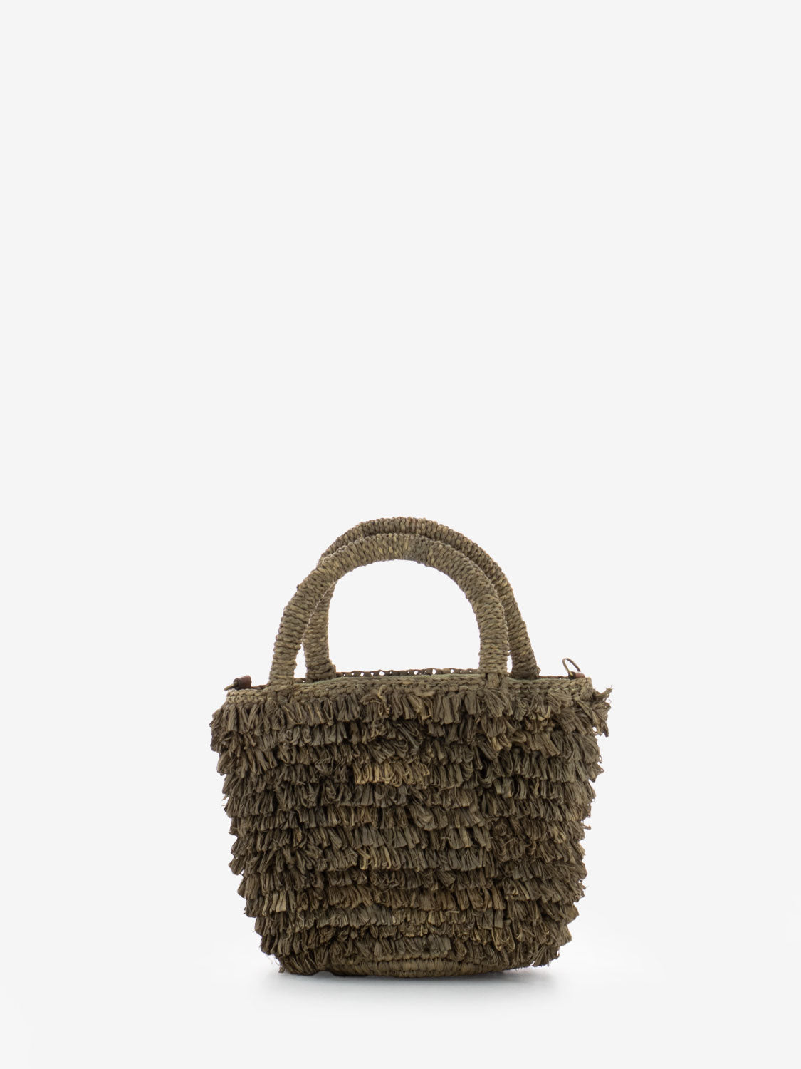 Borsa a secchiello Naka dark tea