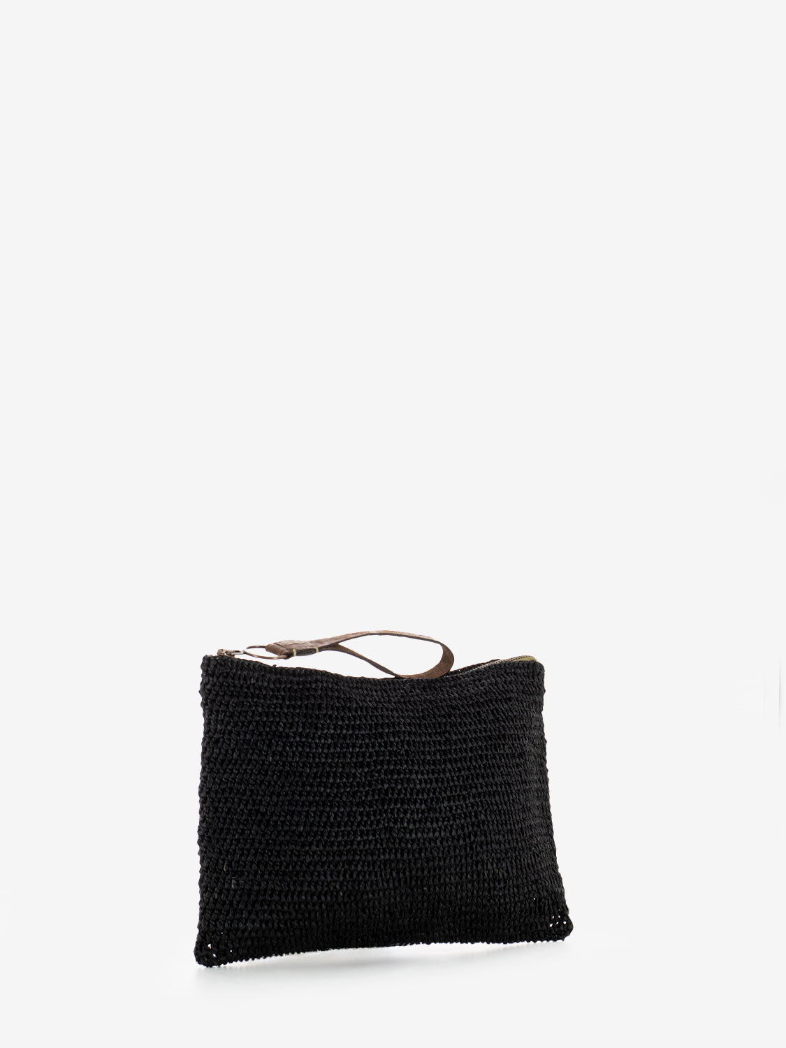 Ampy black clutch bag