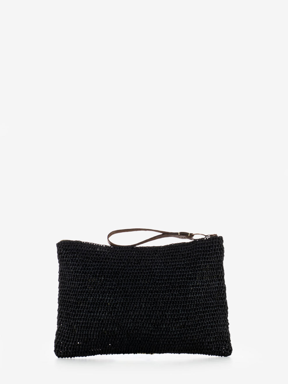 Ampy black clutch bag