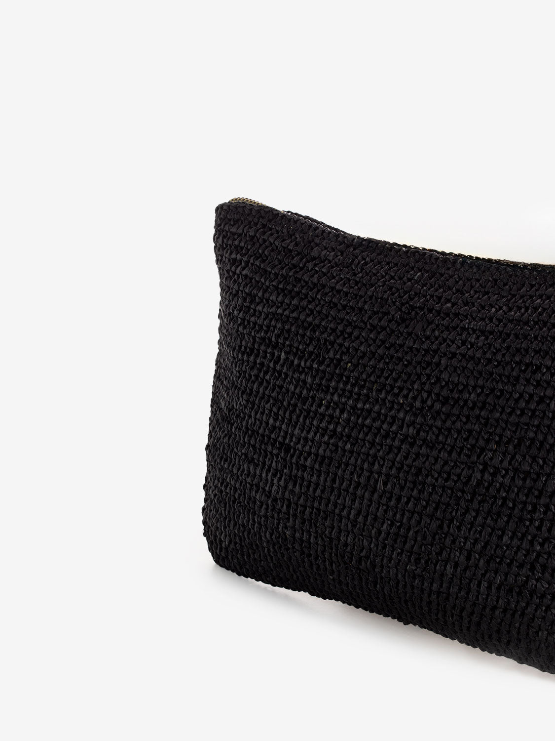 Ampy black clutch bag