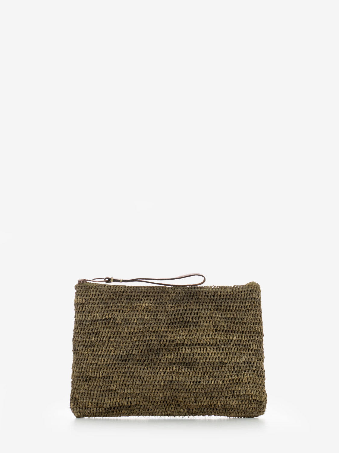 Ampy dark tea clutch bag