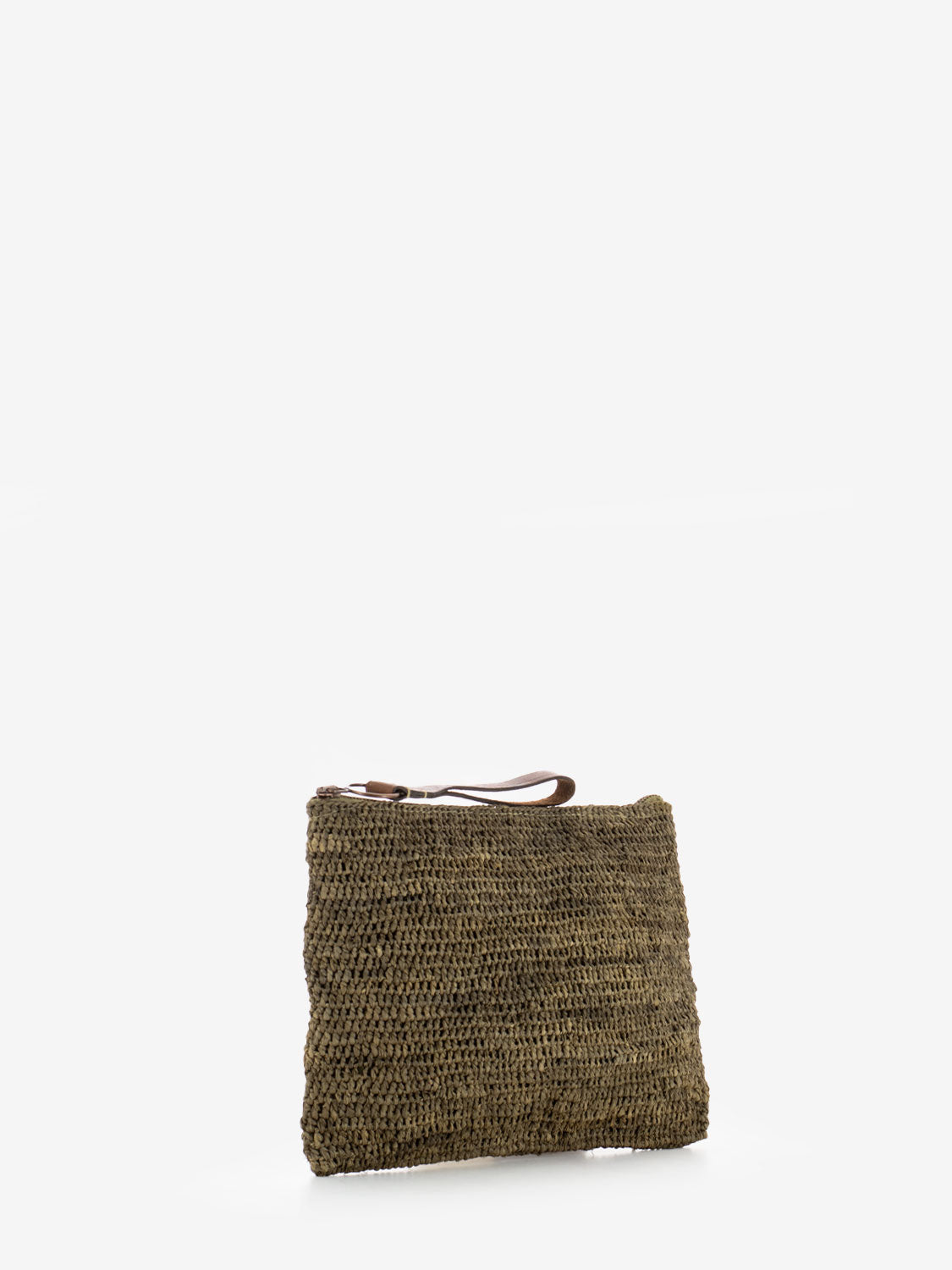 Ampy dark tea clutch bag