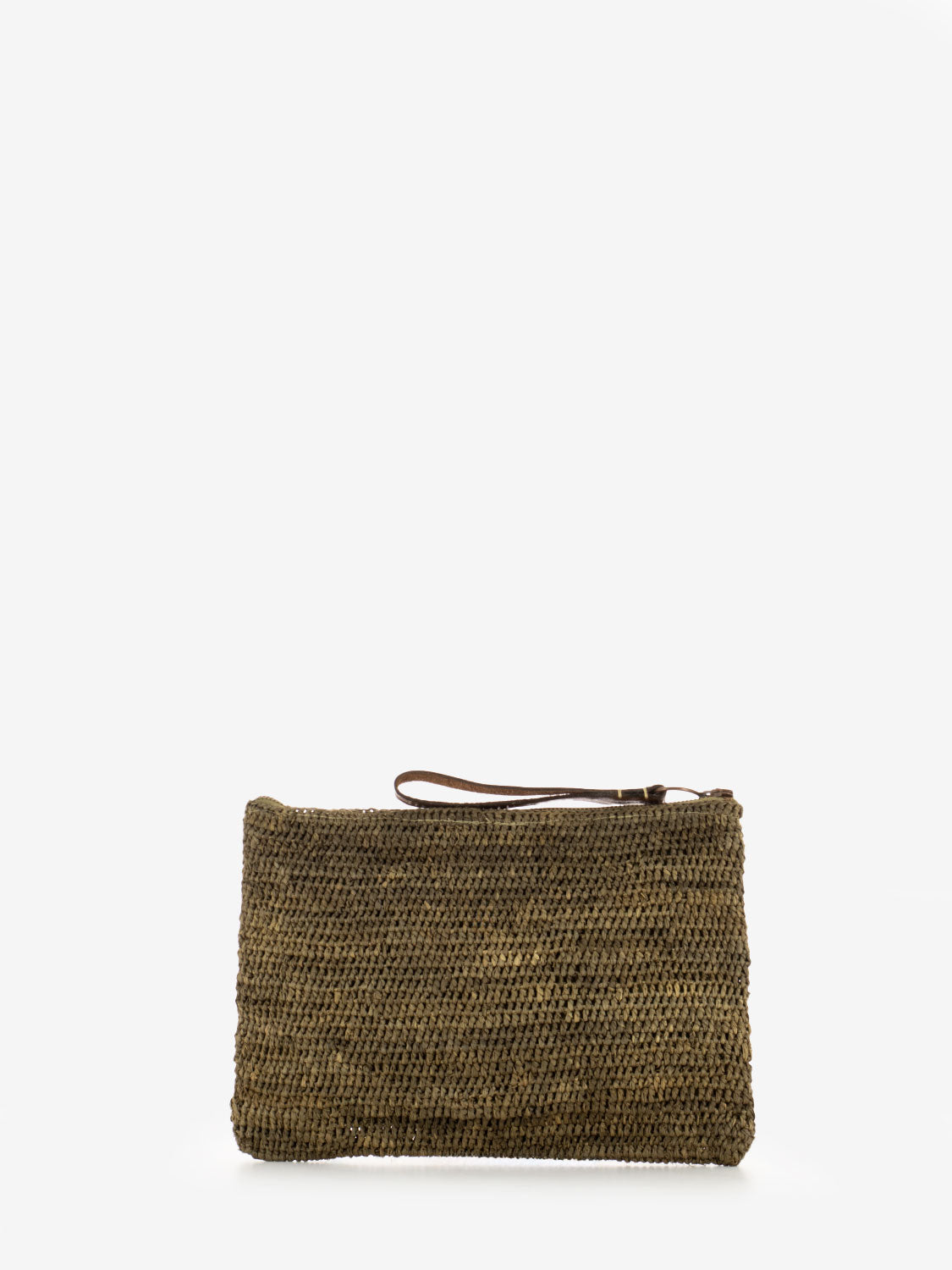 Ampy dark tea clutch bag