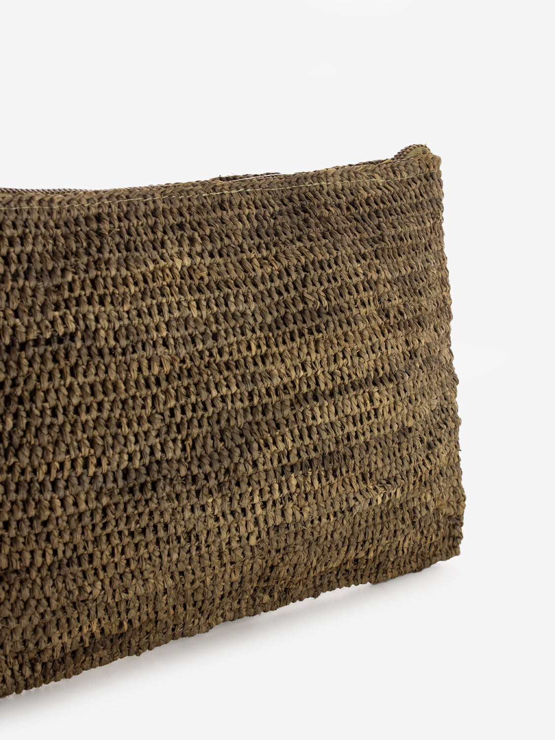Ampy dark tea clutch bag