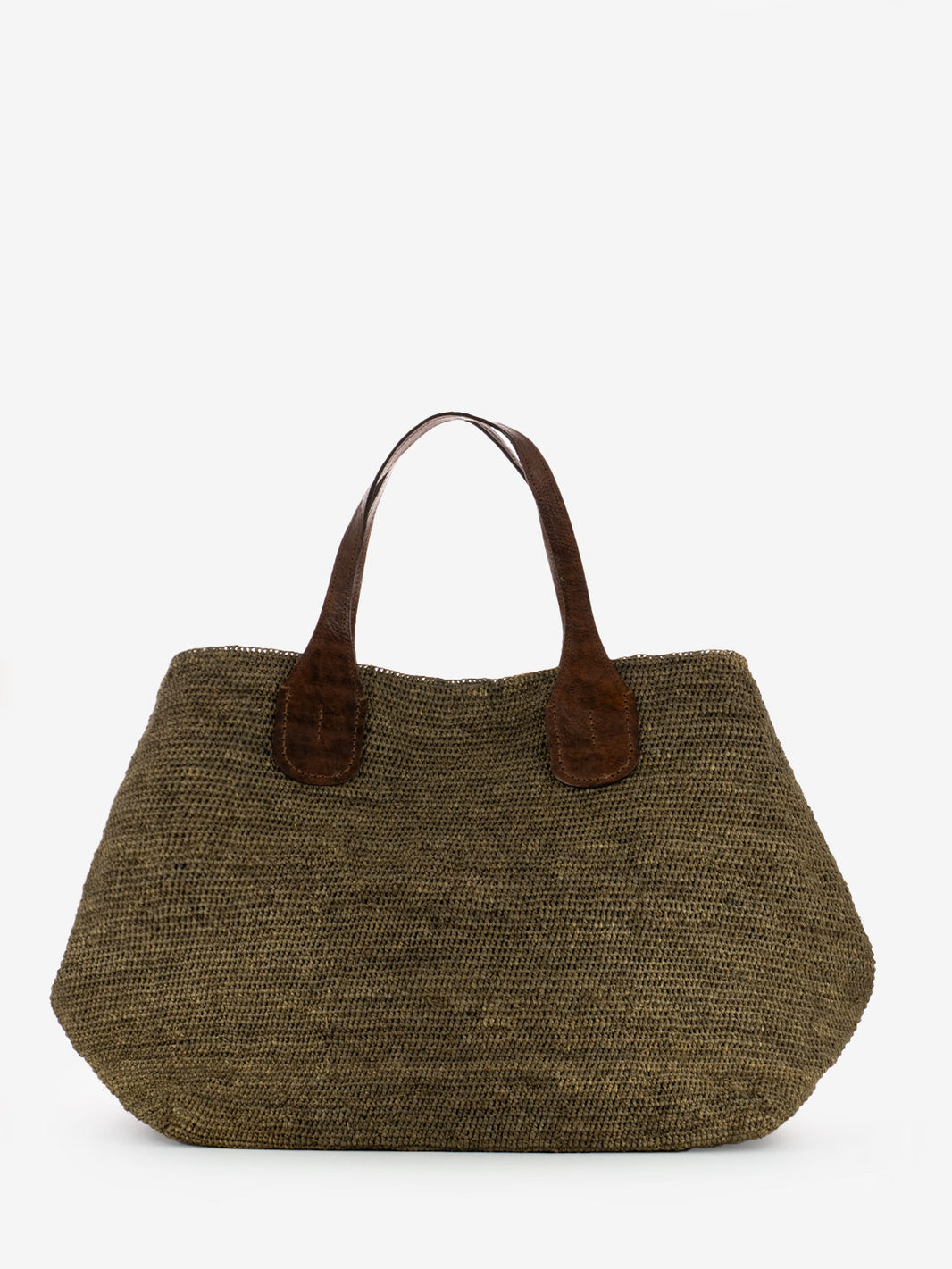 Rio dark tea raffia large bag