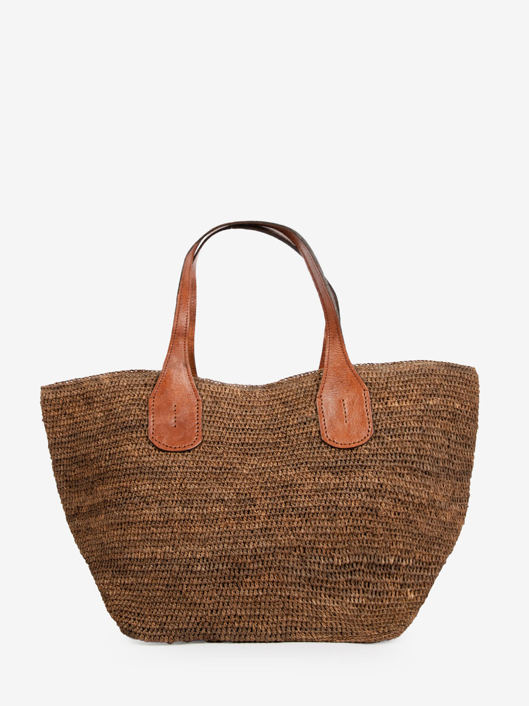 Tokyo II dark tea raffia bag