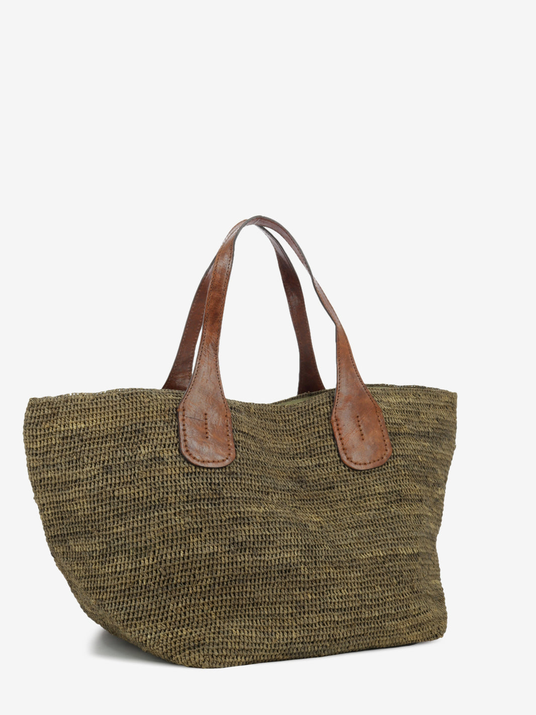 Borsa in rafia Tokyo II dark tea