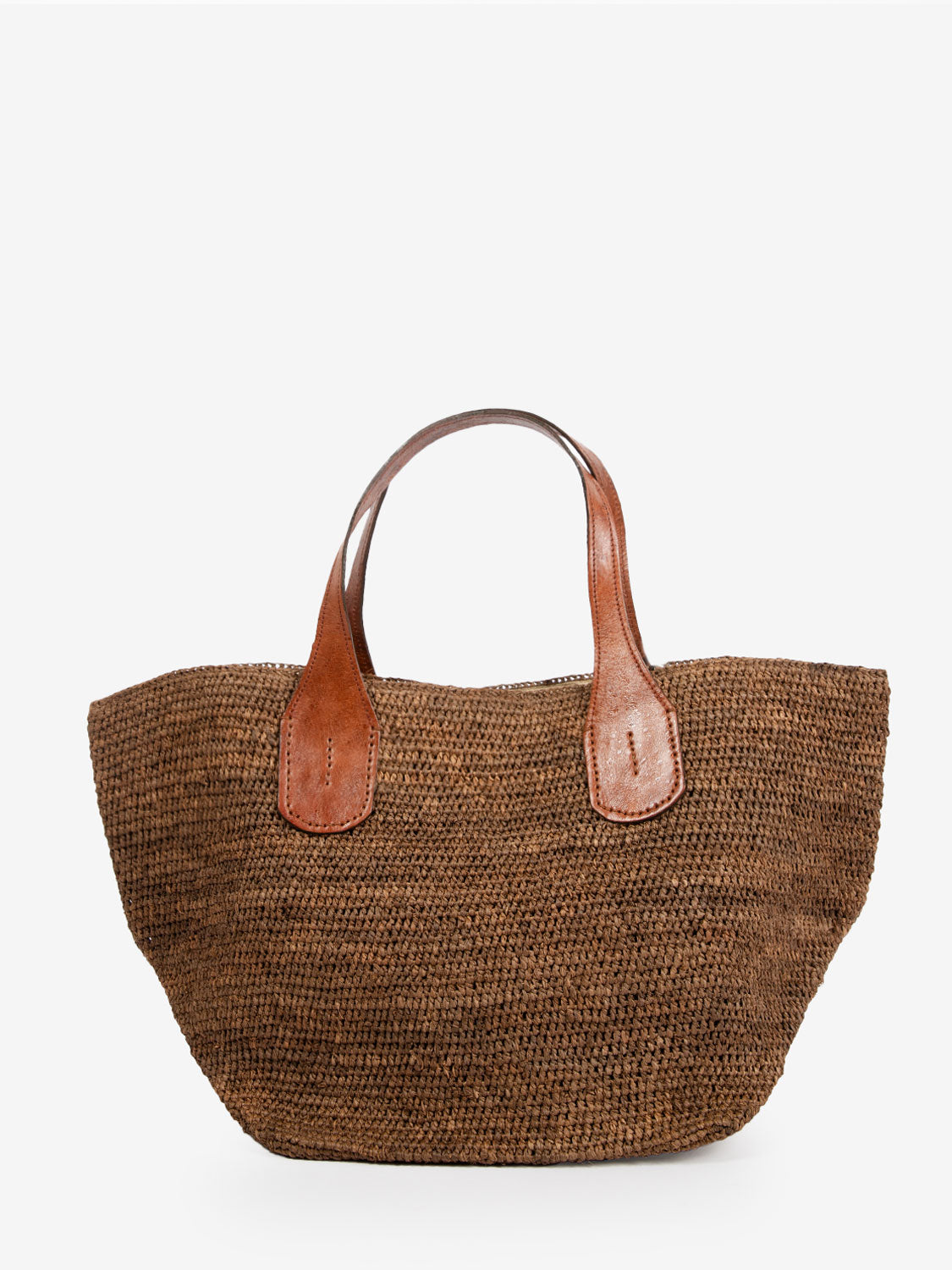 Tokyo II dark tea raffia bag