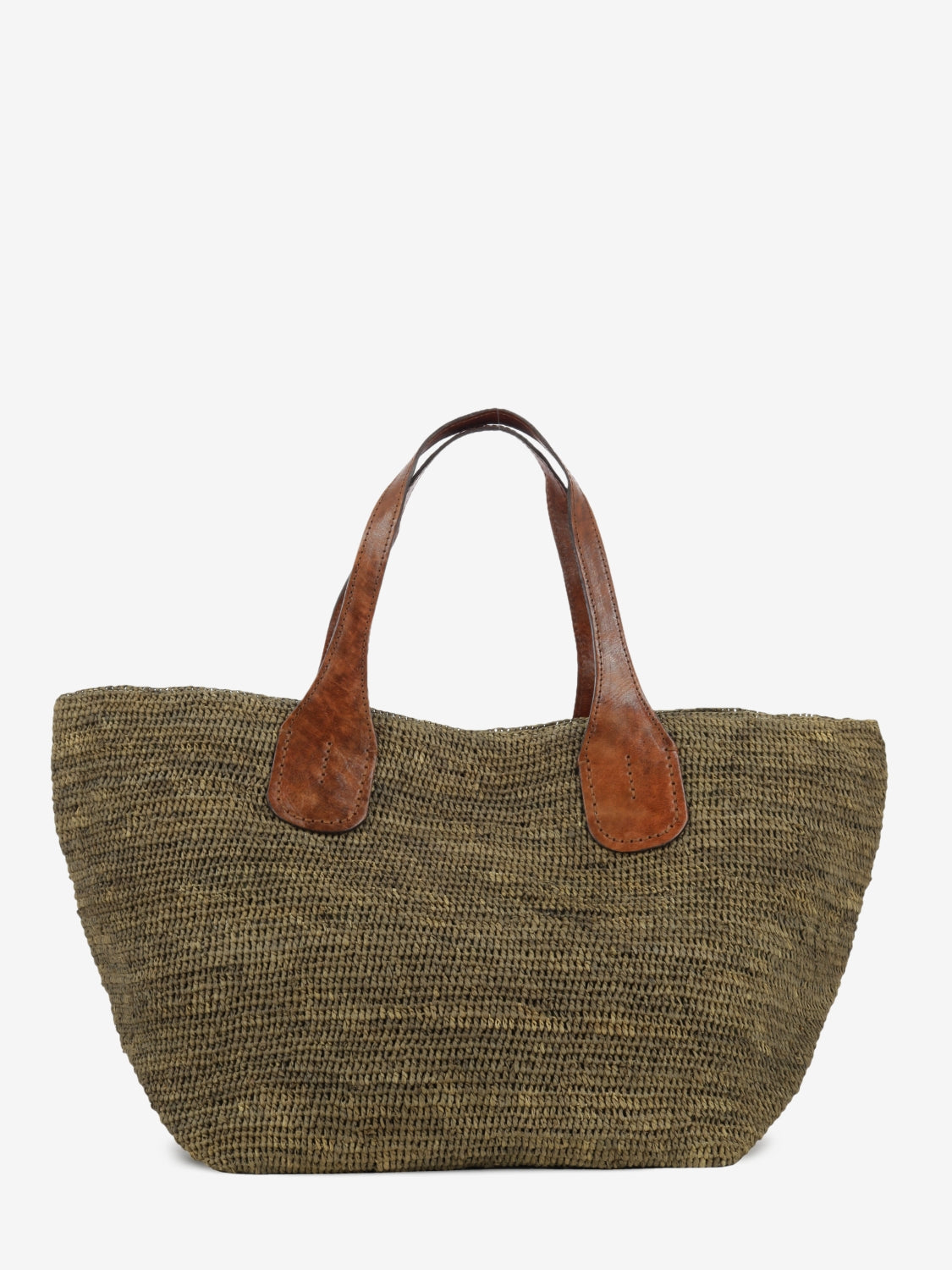 Borsa in rafia Tokyo II dark tea