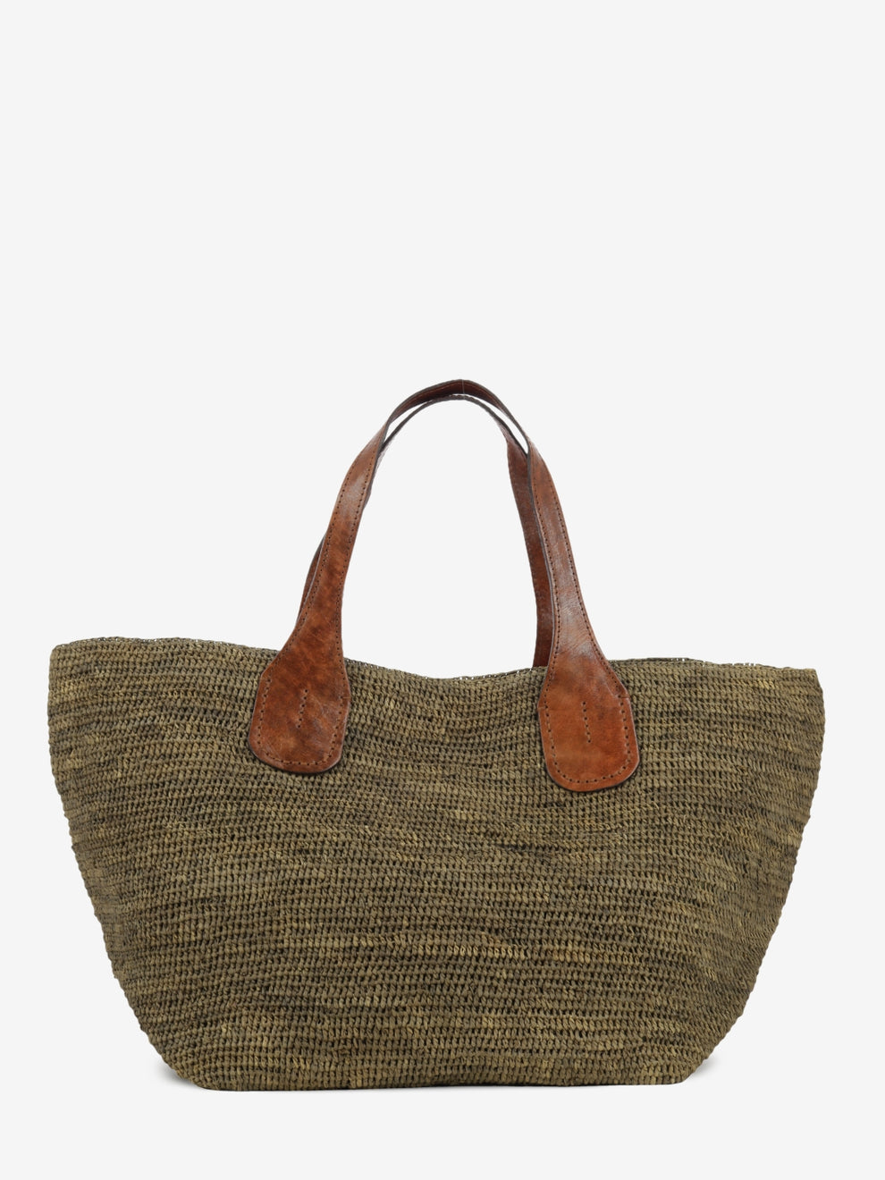 Borsa in rafia Tokyo II dark tea