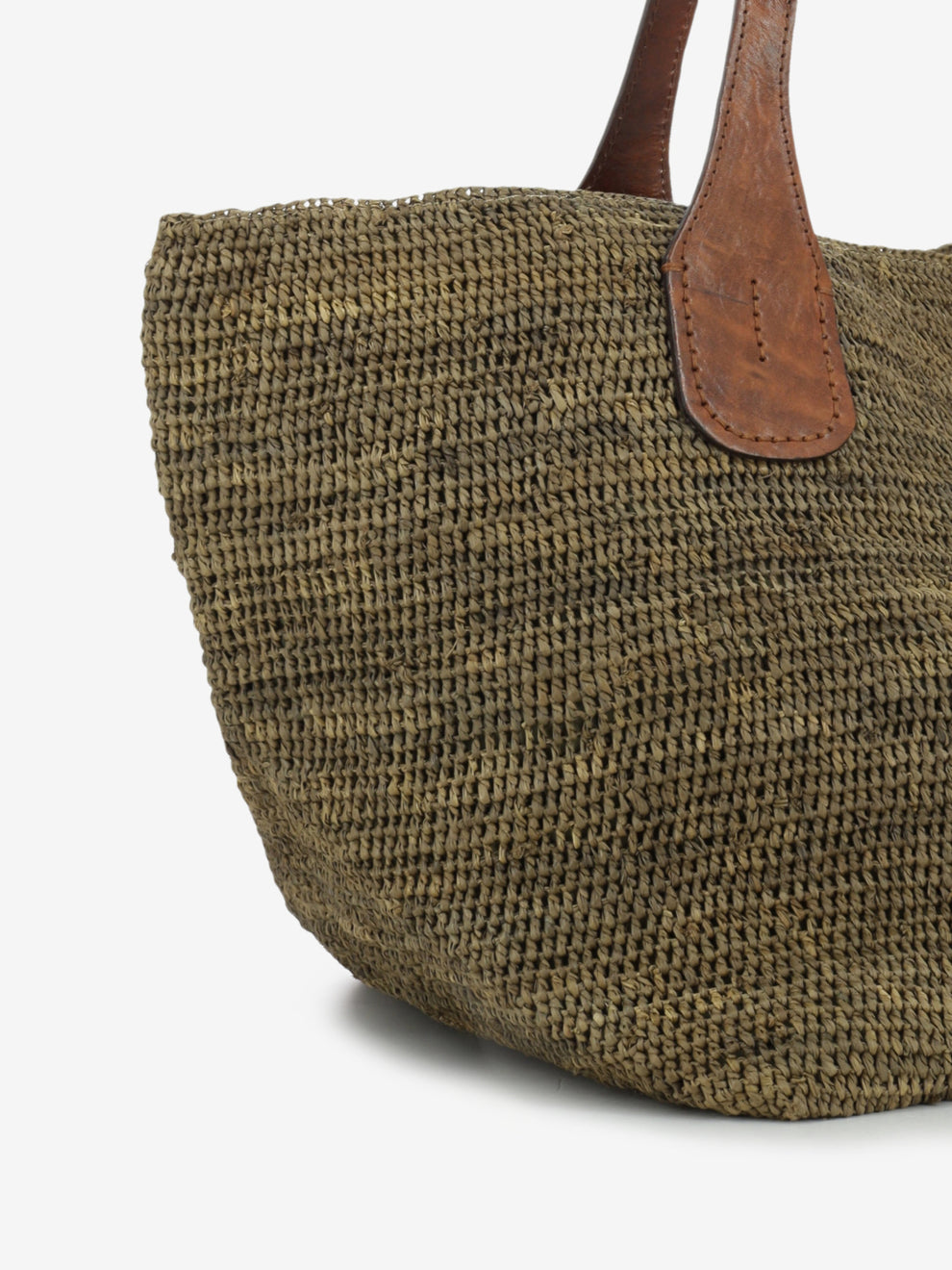 Borsa in rafia Tokyo II dark tea