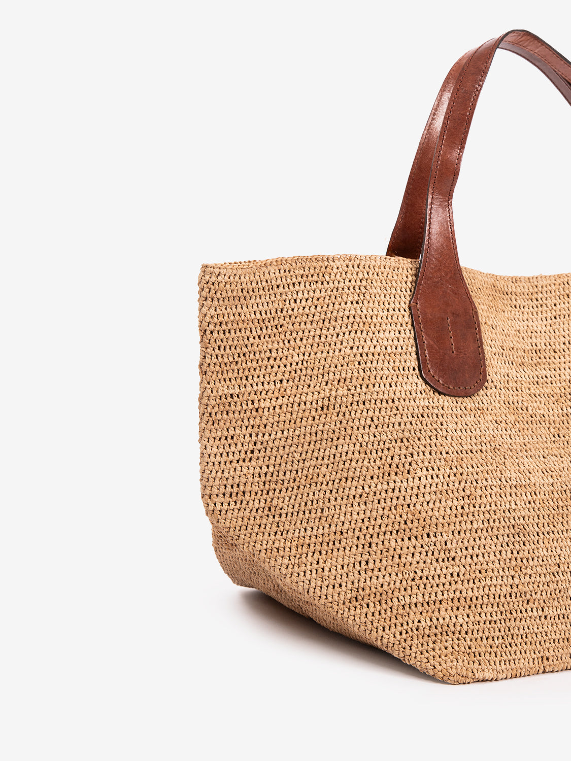 Tokyo II Beige Raffia Bag
