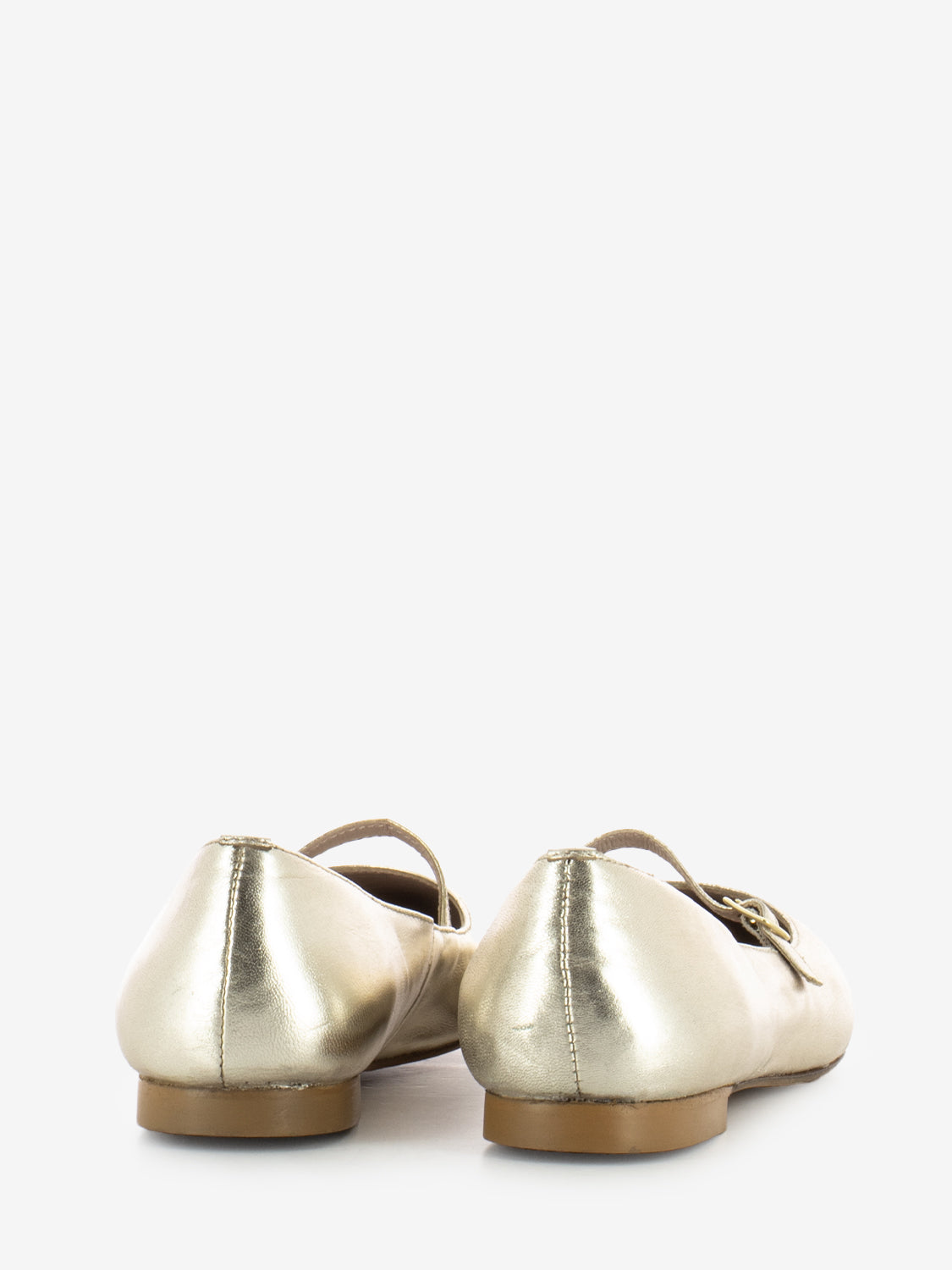 Ballerina a punta Emily coin cinturino platino