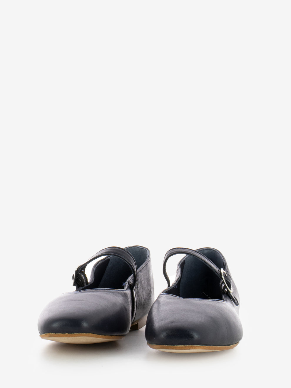 Ballerina Fulvia a punta quadrata navy