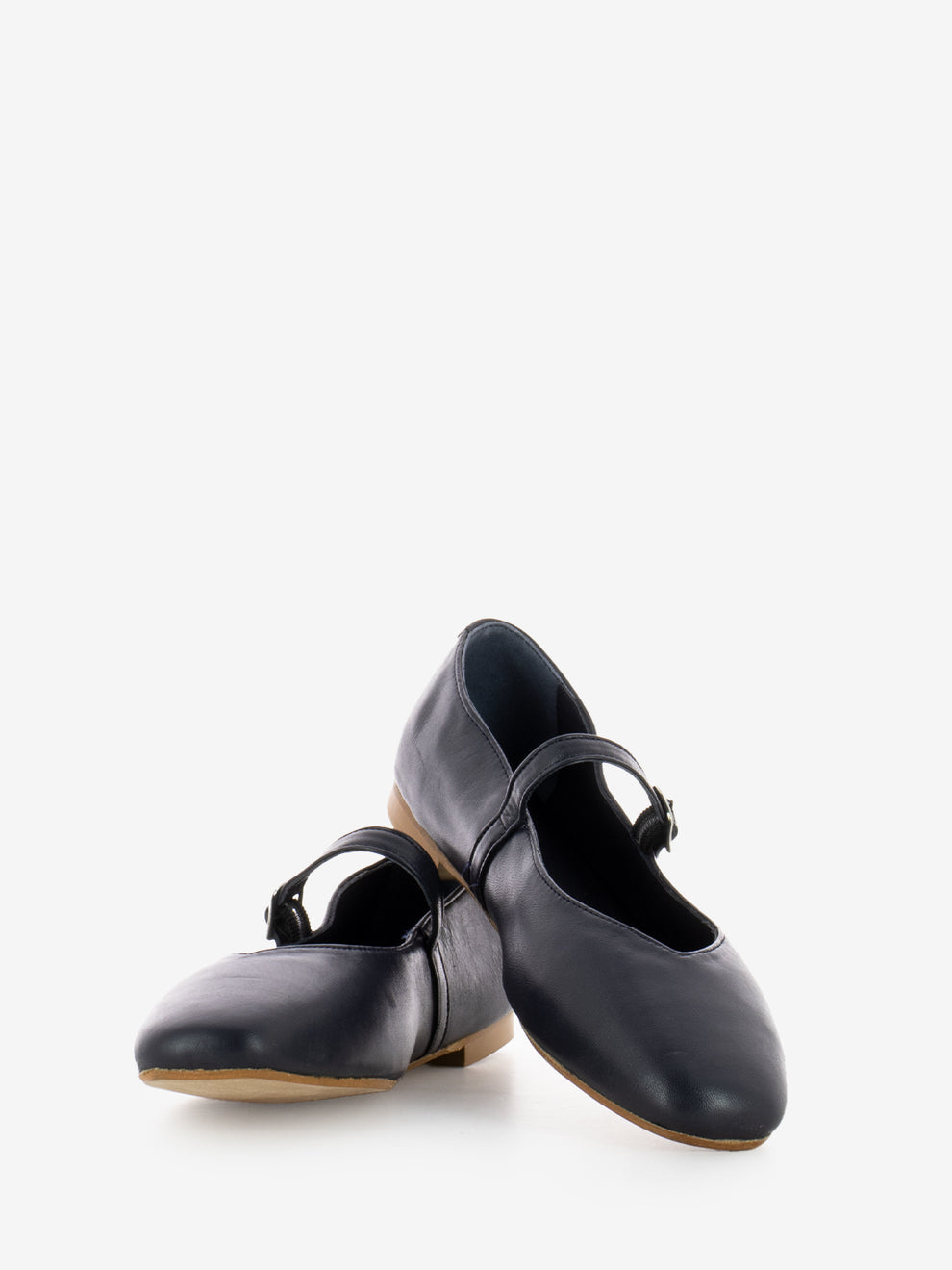 Ballerina Fulvia a punta quadrata navy