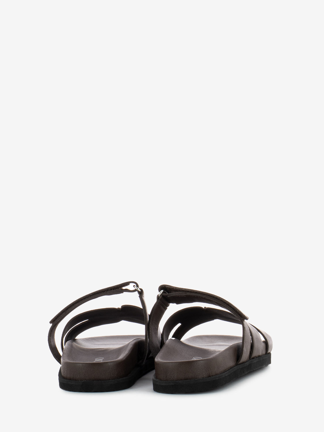 Slipper with dark brown bands
