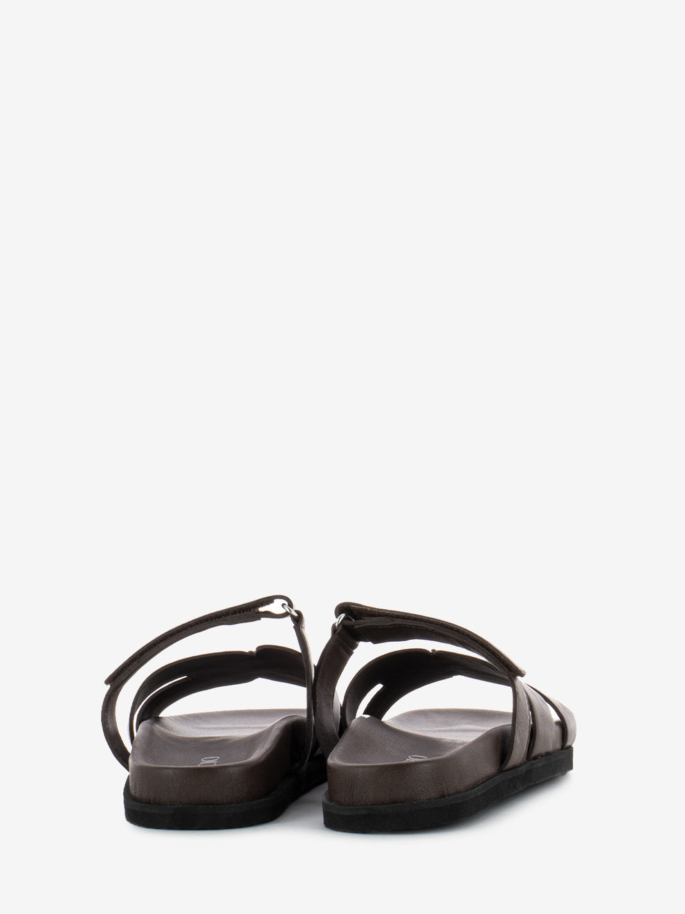 Slipper with dark brown bands