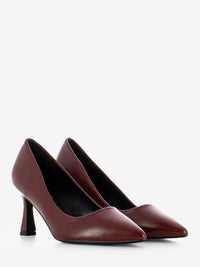 Cecilia décolleté in red eco-leather