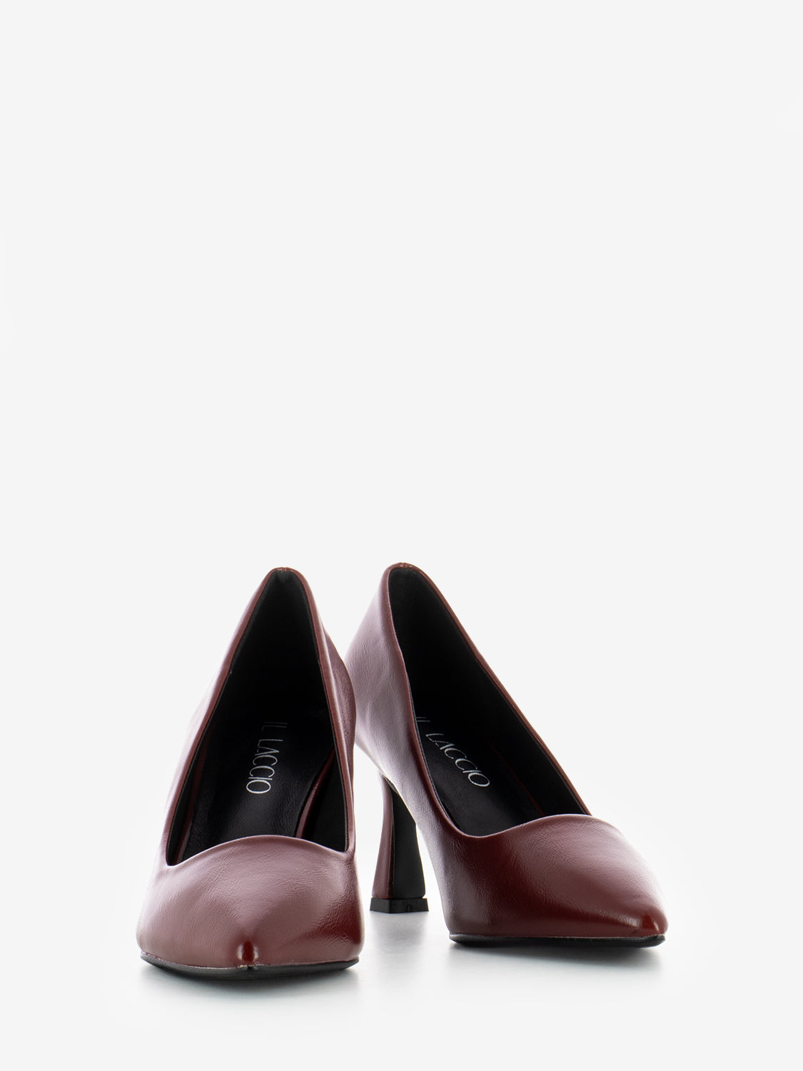 Cecilia décolleté in red eco-leather