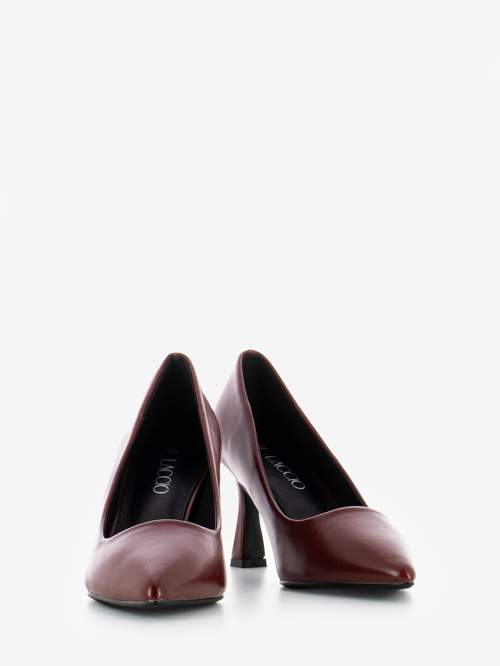 Cecilia décolleté in red eco-leather
