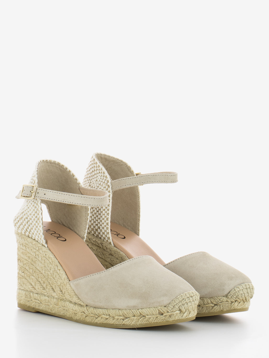 Global peach baby silk sable espadrilles