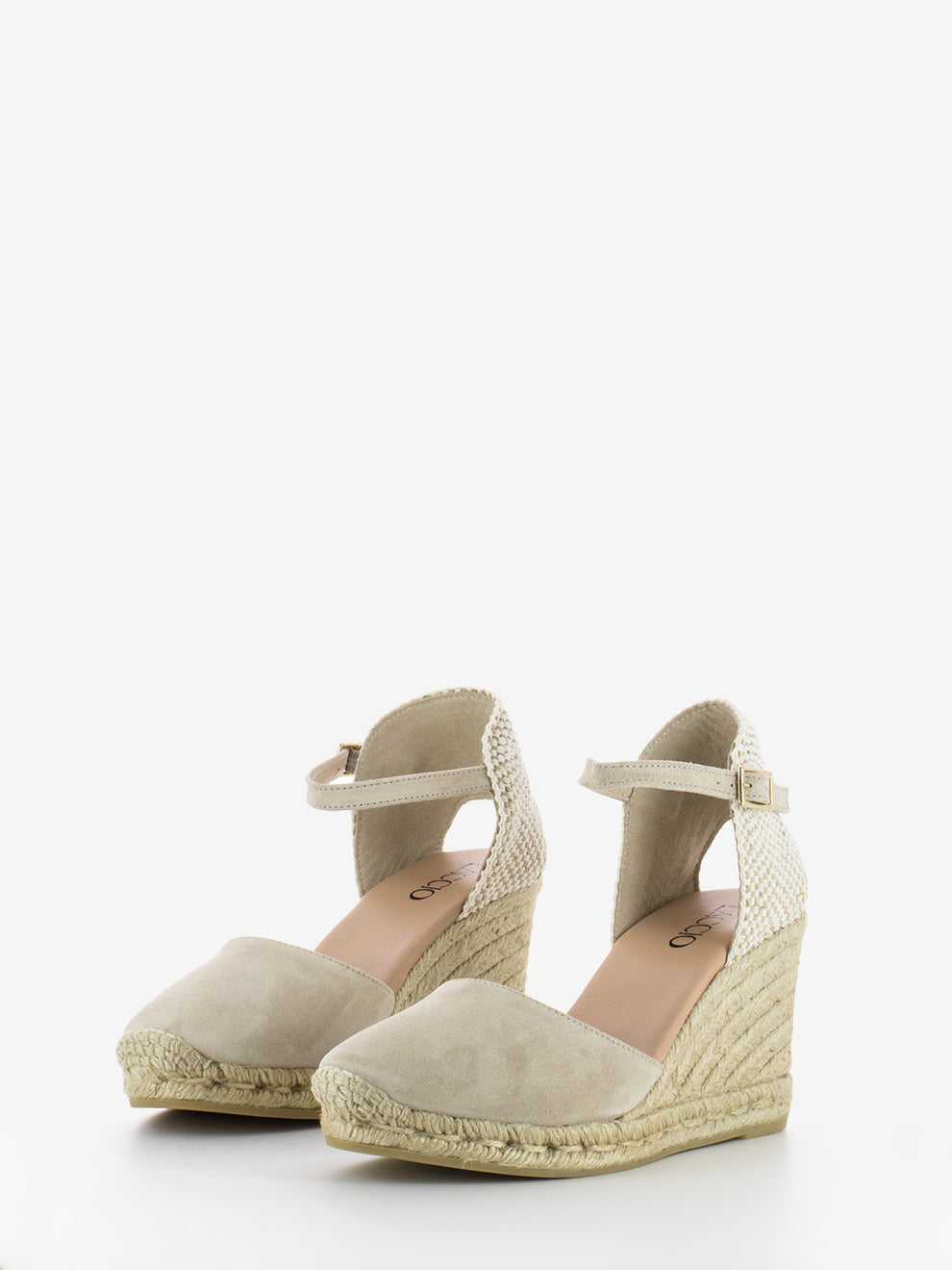 Global peach baby silk sable espadrilles