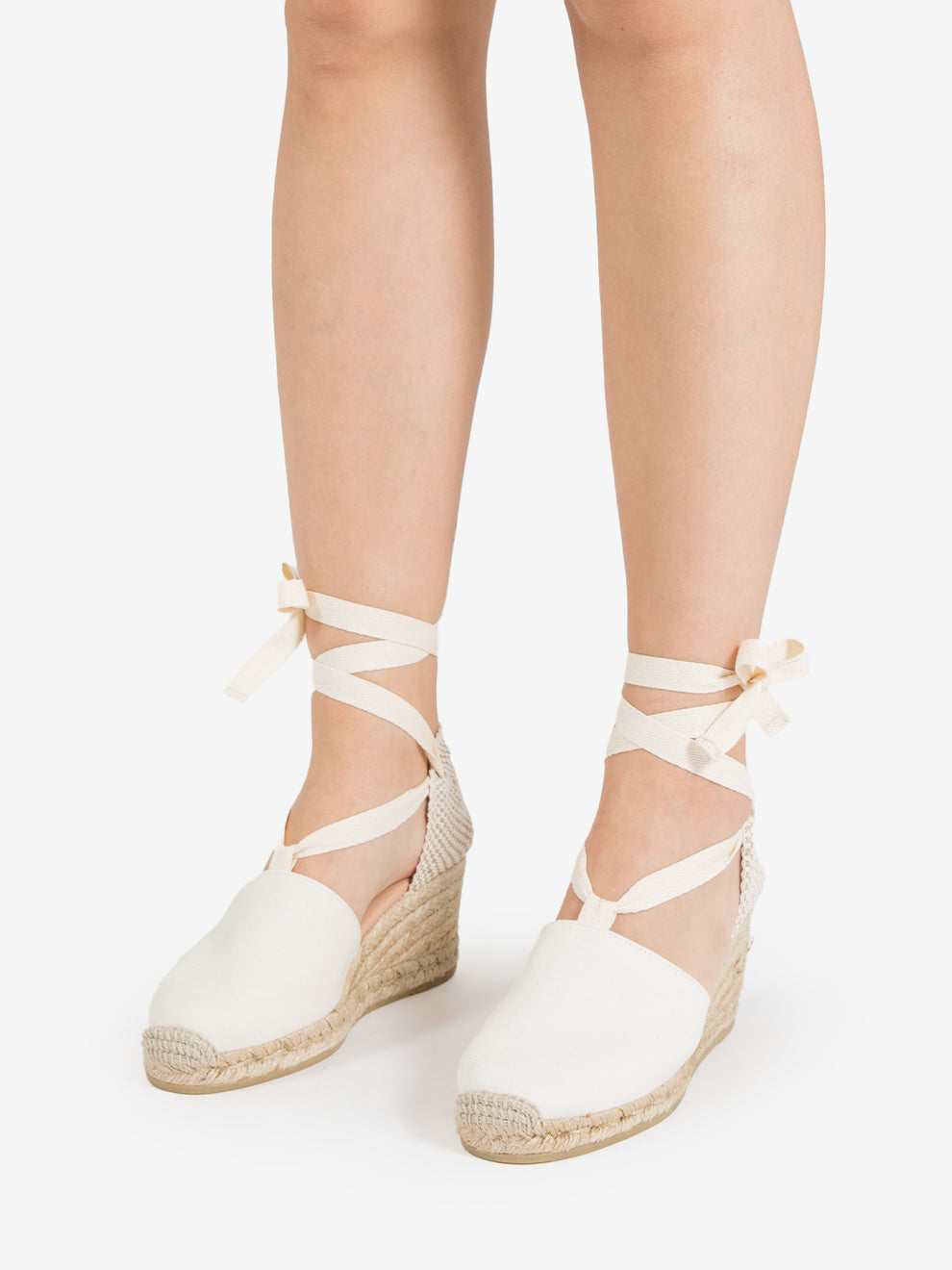 Espadrilles Valencia pique summer white roto
