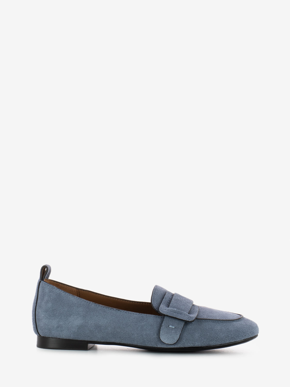 Mocassini Adele in camoscio blu