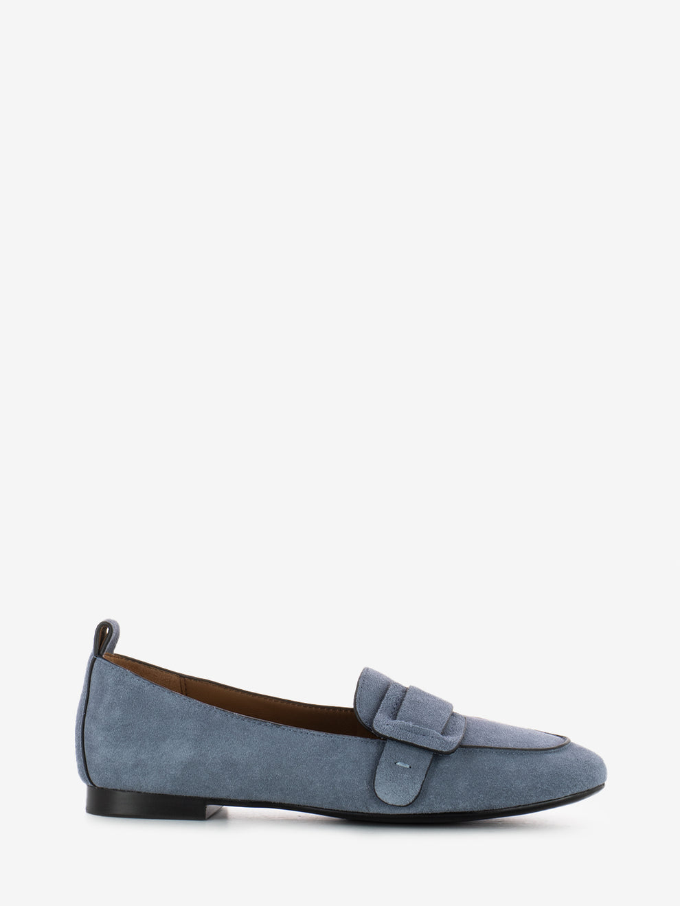 Mocassini Adele in camoscio blu