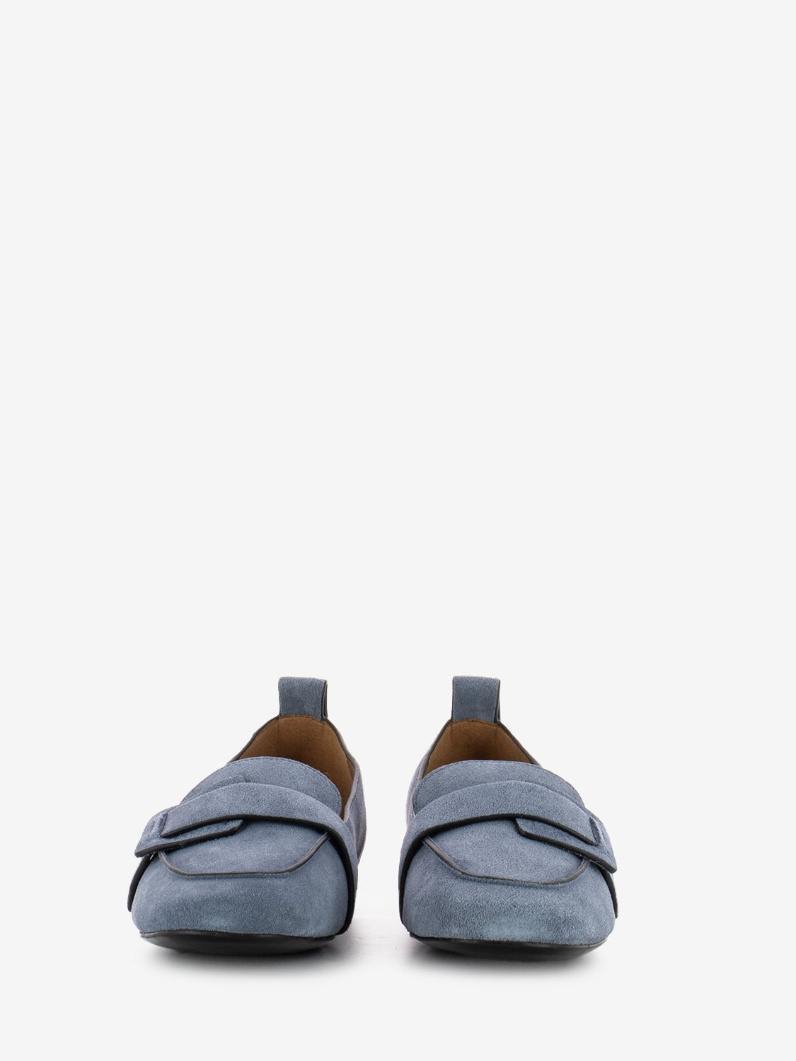 Mocassini Adele in camoscio blu
