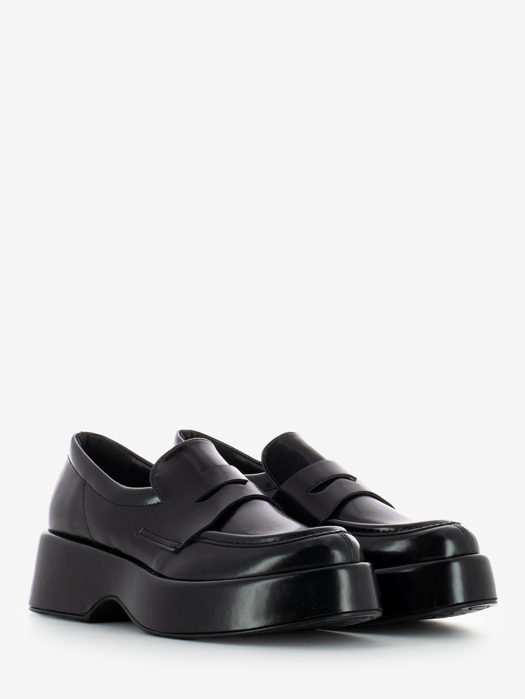 BLACK ABRASIVE LEATHER WEDGE MOCCASIN 793001_BLK