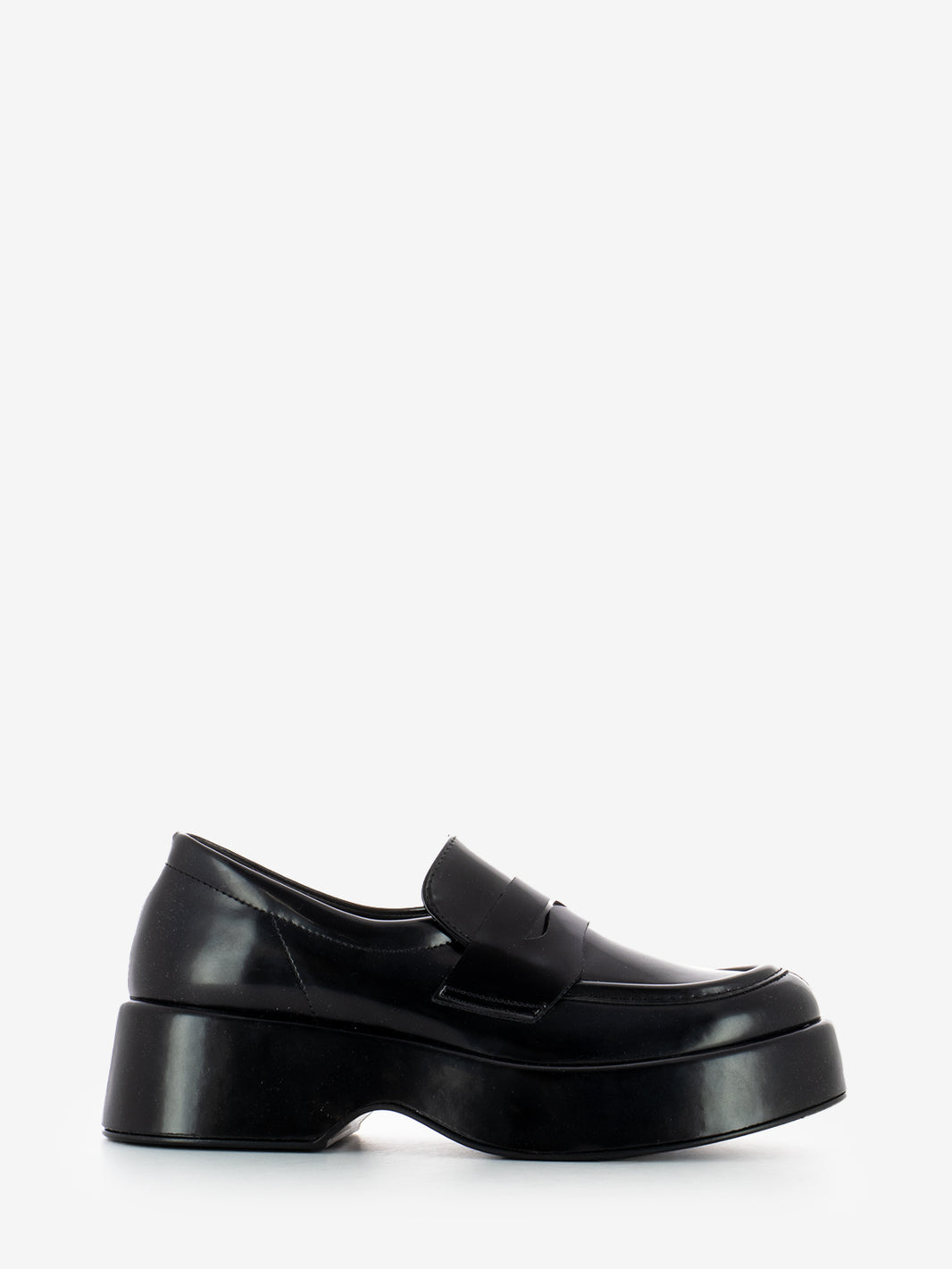 BLACK ABRASIVE LEATHER WEDGE MOCCASIN 793001_BLK