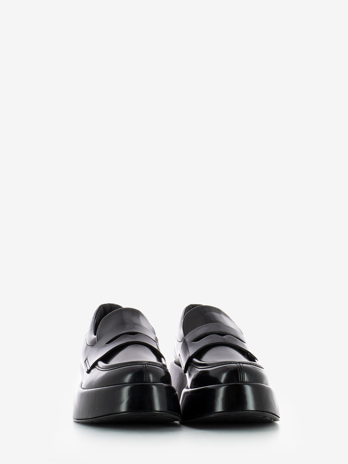 BLACK ABRASIVE LEATHER WEDGE MOCCASIN 793001_BLK