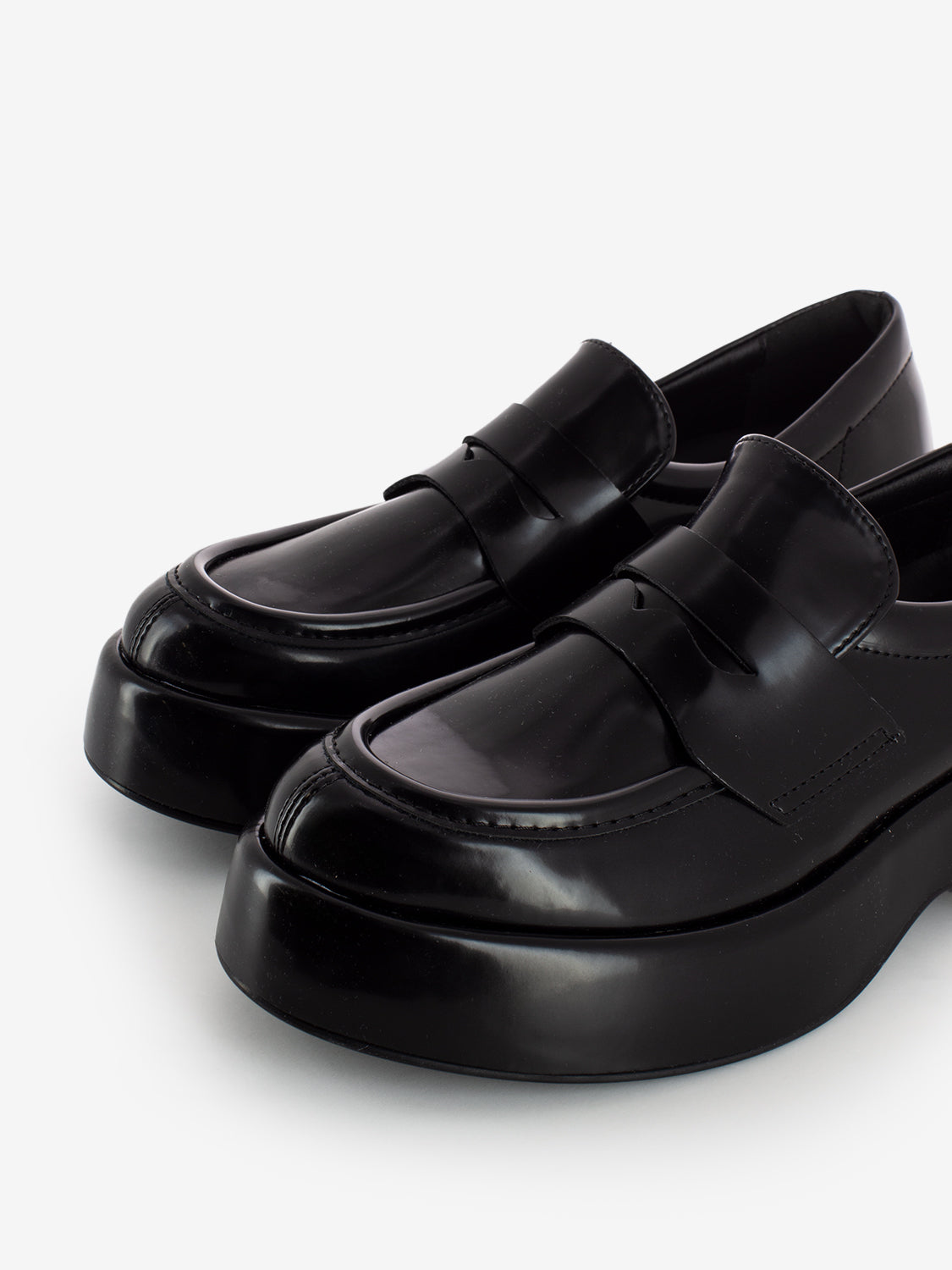 BLACK ABRASIVE LEATHER WEDGE MOCCASIN 793001_BLK