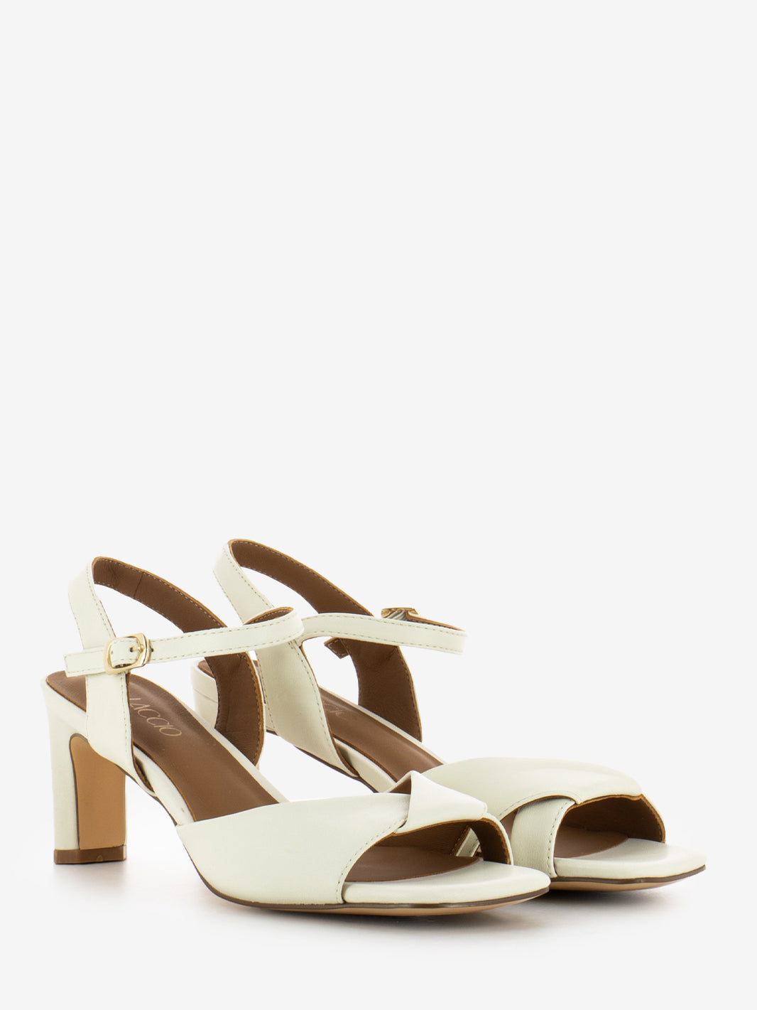 Sandali con tacco Linda offwhite