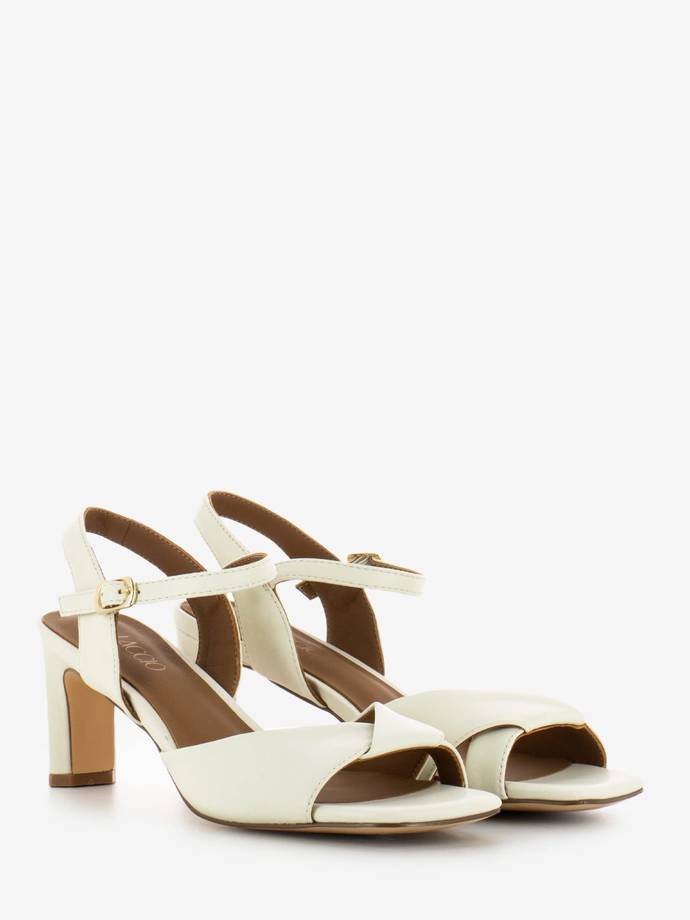 Sandali con tacco Linda offwhite