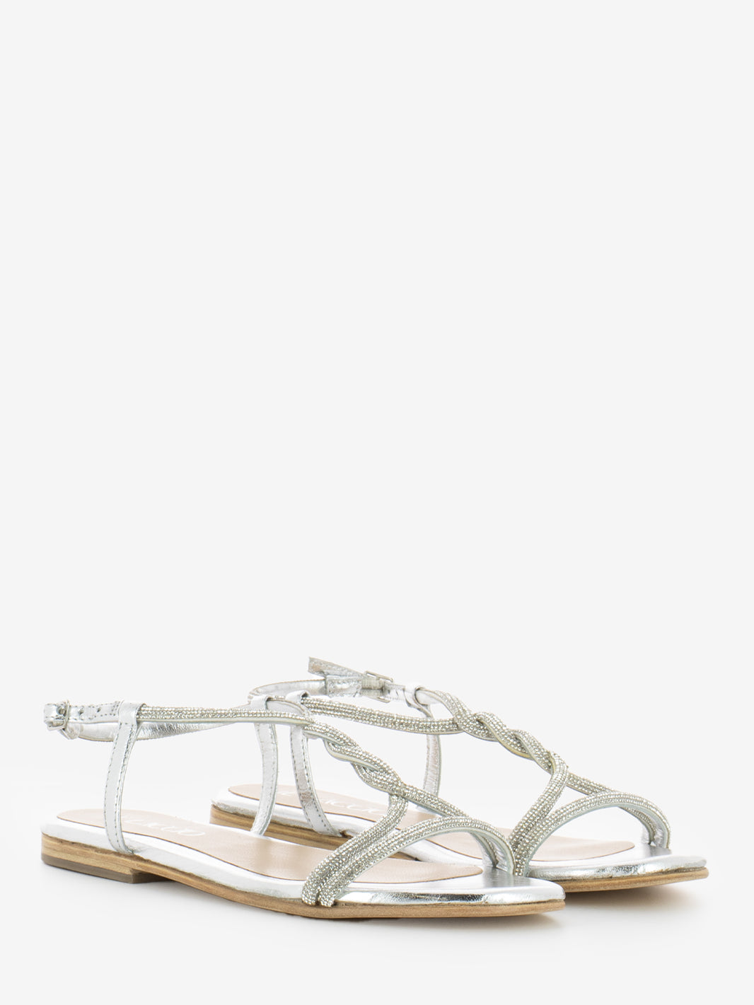 Aurora glitter silver sandal