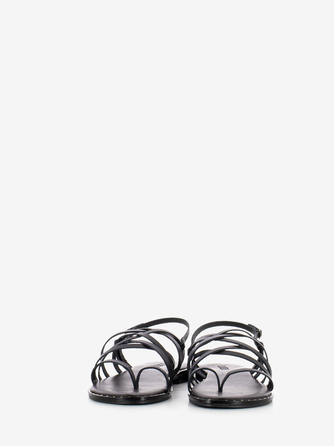 Sandalo in pelle nero