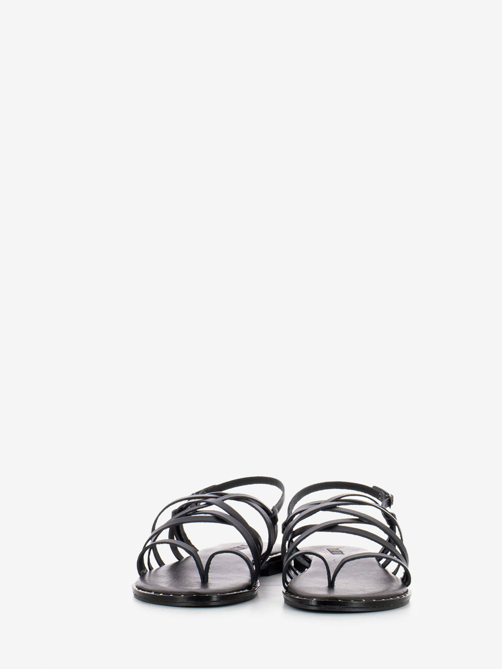 Sandalo in pelle nero