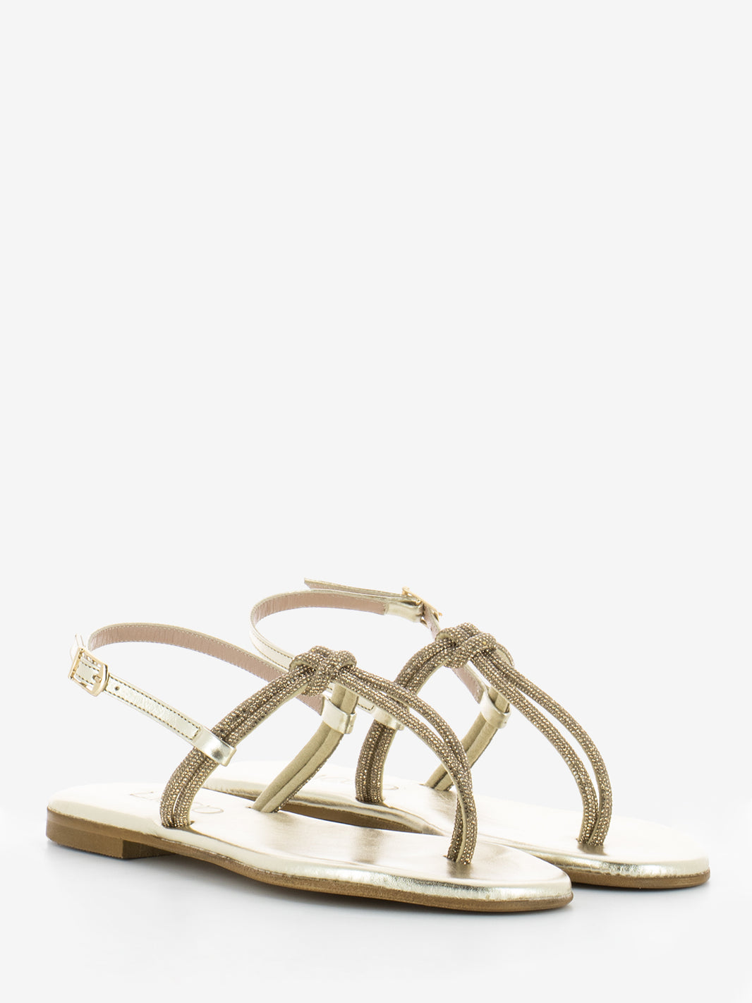 Divine gold flip flop sandal