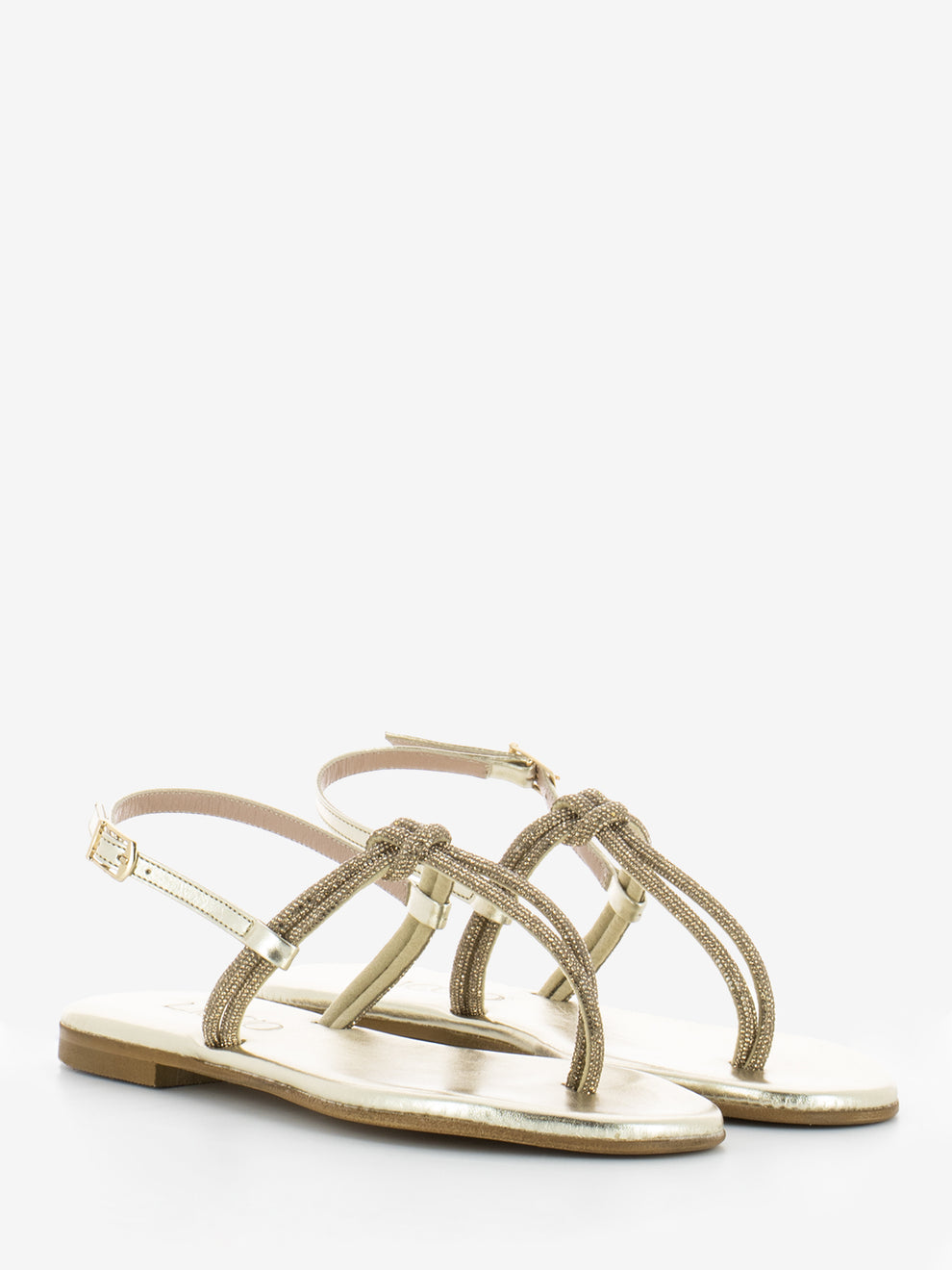 Divine gold flip flop sandal