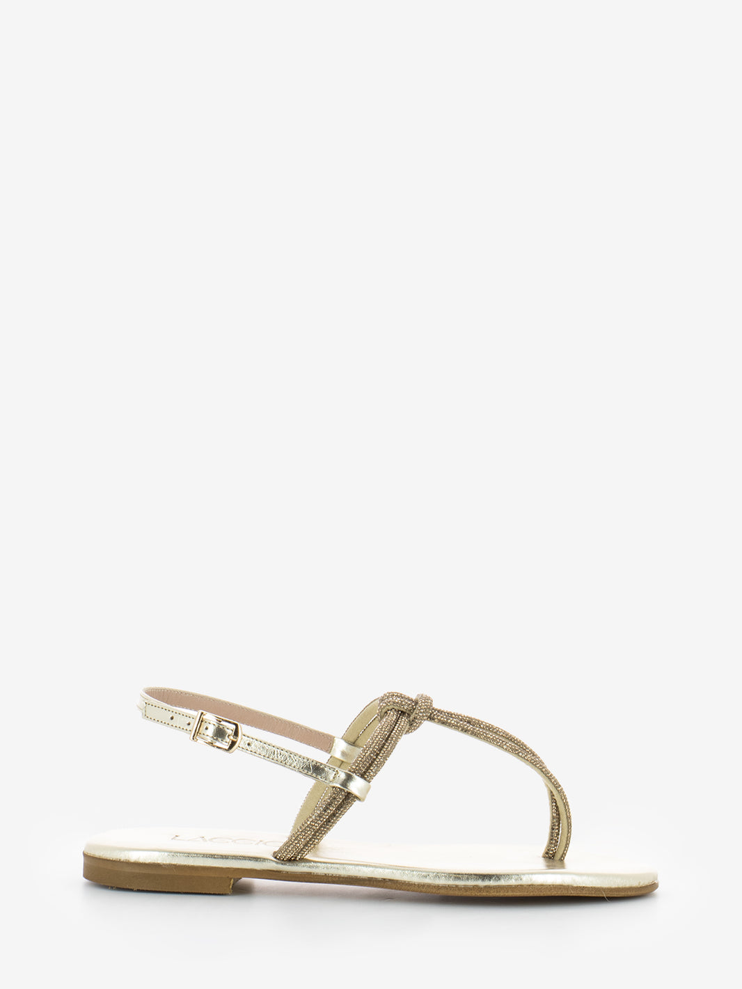Divine gold flip flop sandal