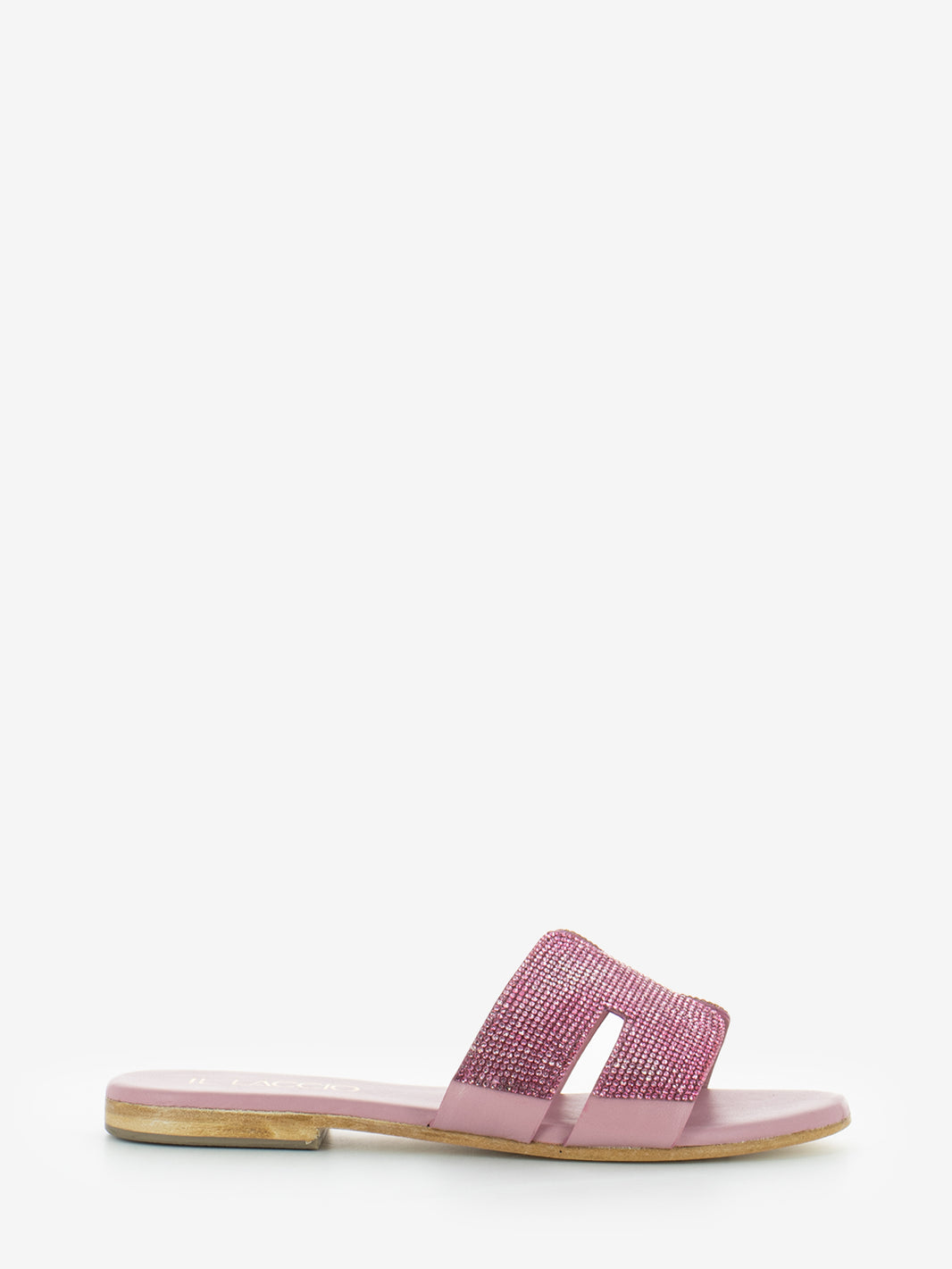 Light pink rhinestone sandal