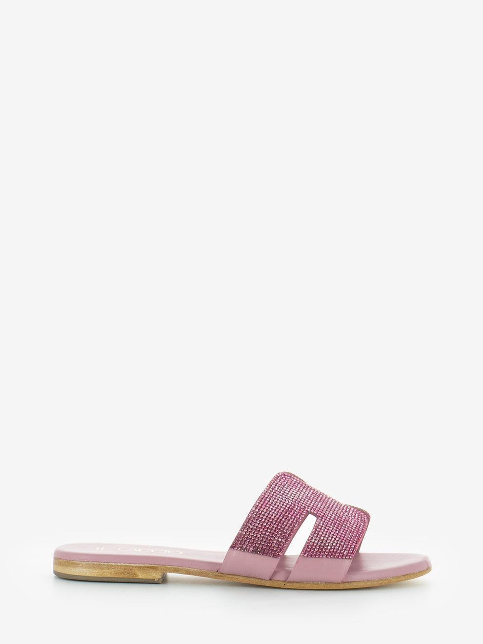 Light pink rhinestone sandal