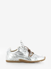 IL LACCIO - Sneakers G88 pelle laminata argento
