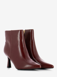Cecilia red leather ankle boots