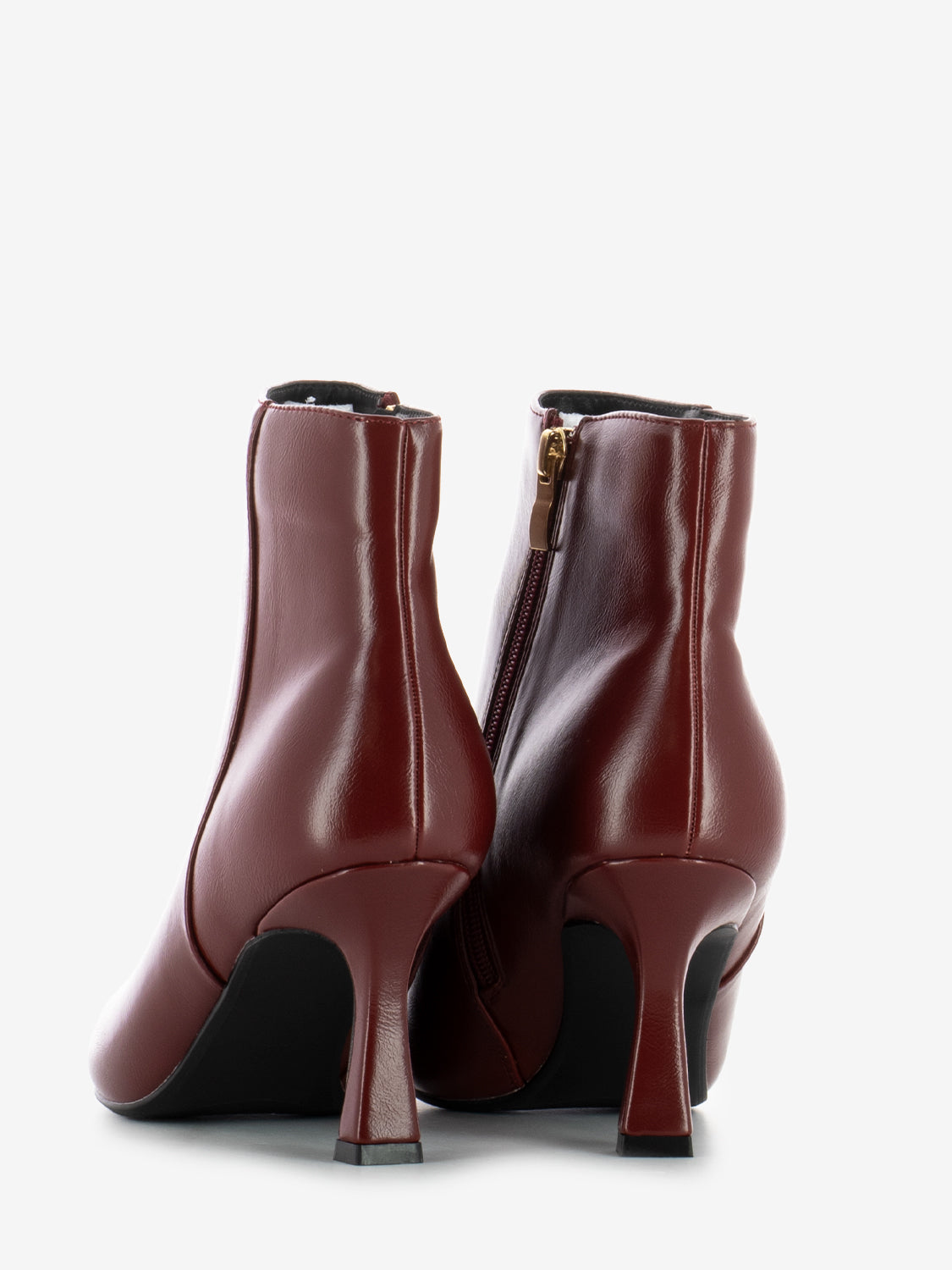 Tronchetti in pelle Cecilia rosso