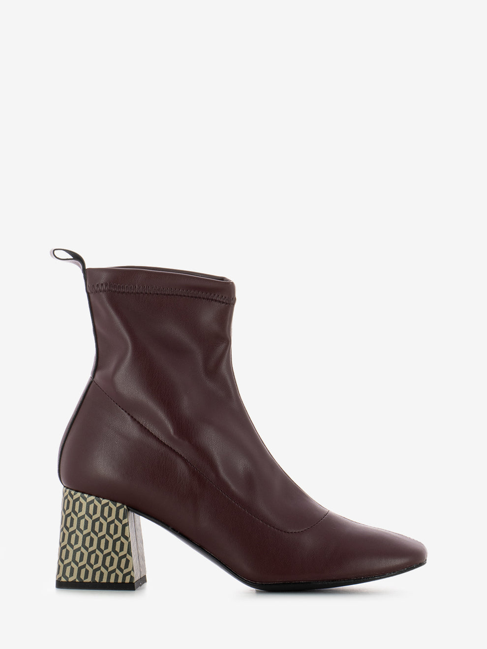 Tronchetto in nappa bordeaux