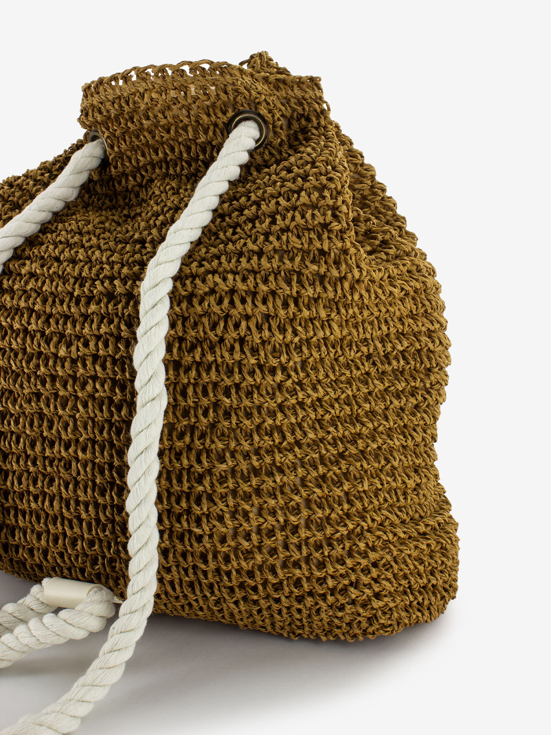 Zaino in paglia Backy beige