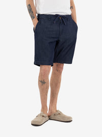 Dark blue drawstring shorts